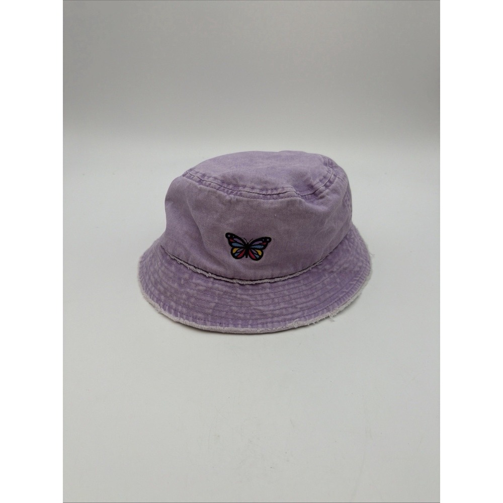 David and Young tan butterfly bucket hat, excellent condition